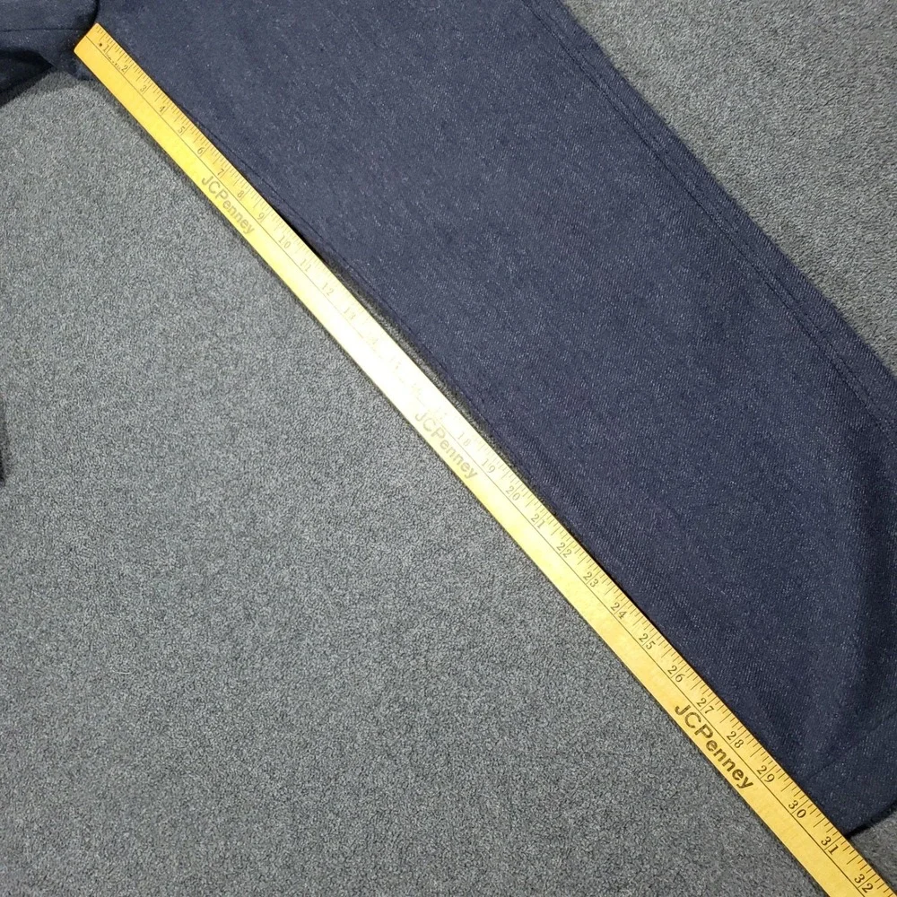Banana Republic Wool Aiden Pant Mens 35x32 Blue Blend Chino Trousers Flat Front‎